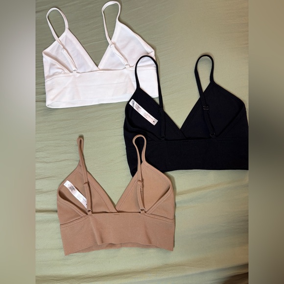 3 Ribbed Bralette Tops - Picture 5 of 5